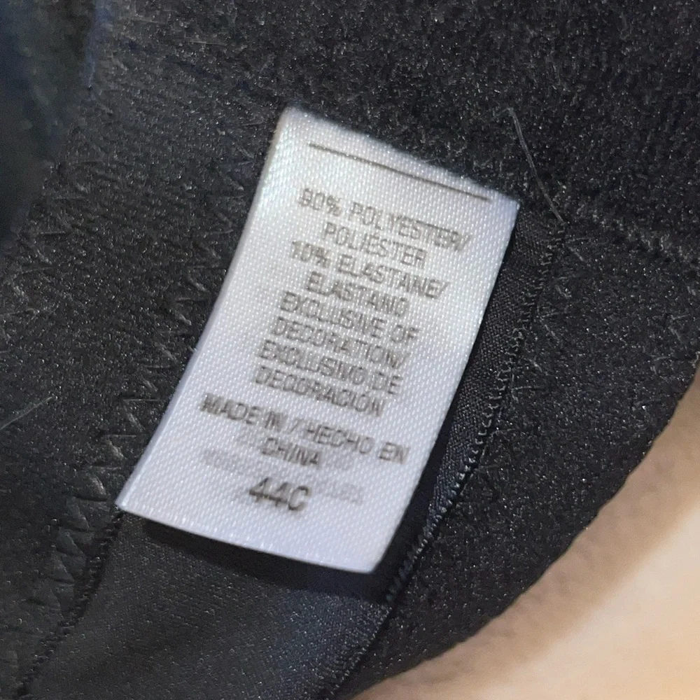 Elegant Black and beige Women's Bra Set 44C - Picture 3 of 6